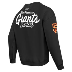 San Francisco Giants Pro Standard Paint The City Dropped Shoulder Pullover Sweatshirt - Black Pullover