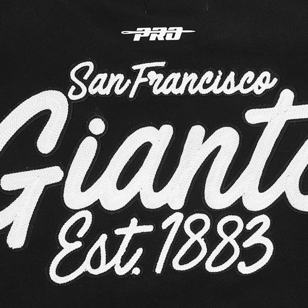 San Francisco Giants Pro Standard Paint The City Dropped Shoulder Pullover Sweatshirt - Black Pullover