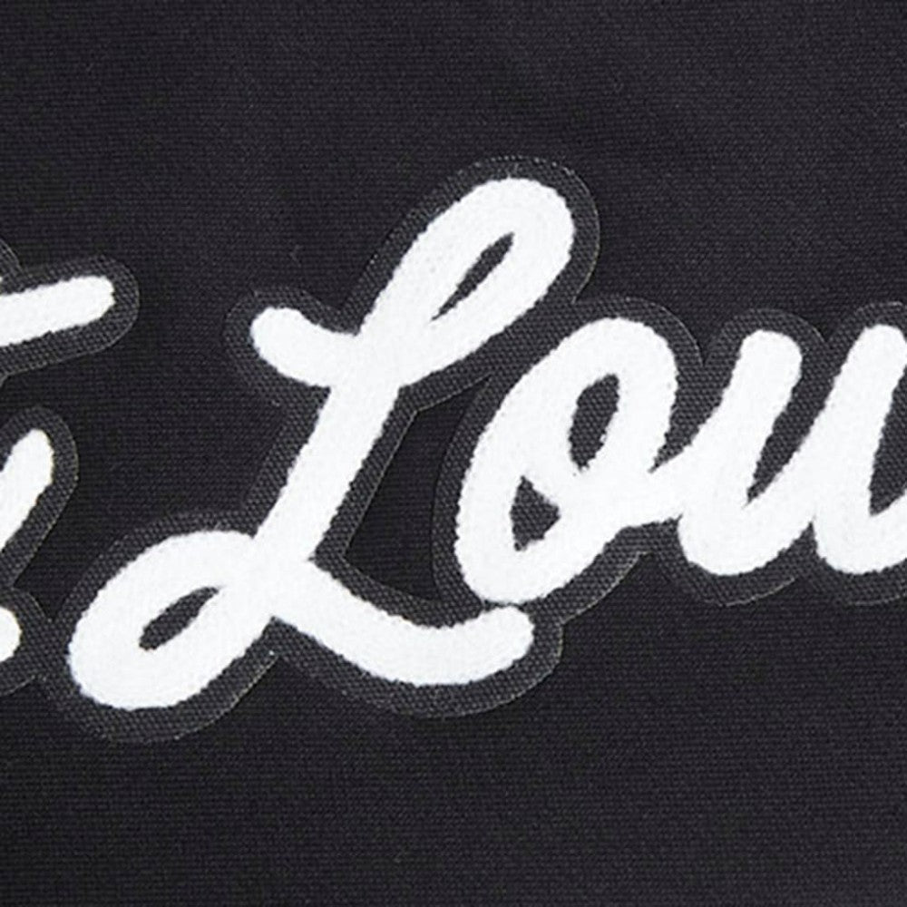 St. Louis Cardinals Pro Standard Paint The City Dropped Shoulder Pullover Sweatshirt - Black Pullover