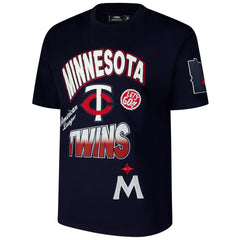 Minnesota Twins Pro Standard Turn It Up Dropped Shoulder T-Shirt - Navy T-shirts