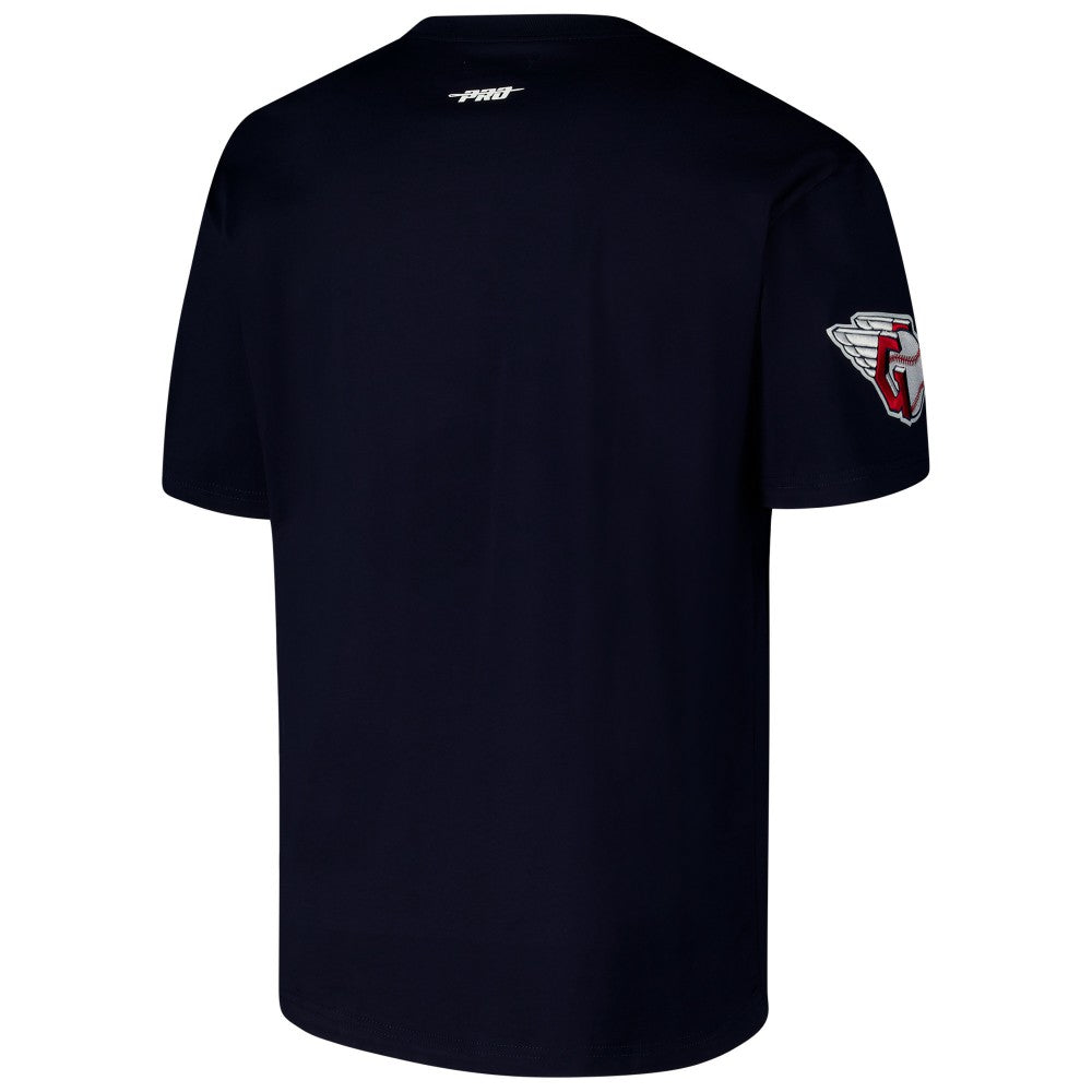 Cleveland Guardians Pro Standard Turn It Up Dropped Shoulder T-Shirt - Navy T-shirts