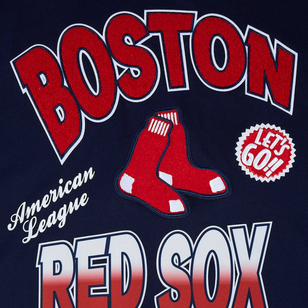 Boston Red Sox Pro Standard Turn It Up Dropped Shoulder T-Shirt - Navy T-shirts