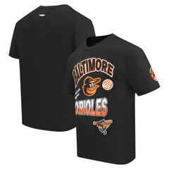 Baltimore Orioles Pro Standard Turn It Up Dropped Shoulder T-Shirt - Black T-shirts