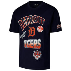 Detroit Tigers Pro Standard Turn It Up Dropped Shoulder T-Shirt - Navy T-shirts