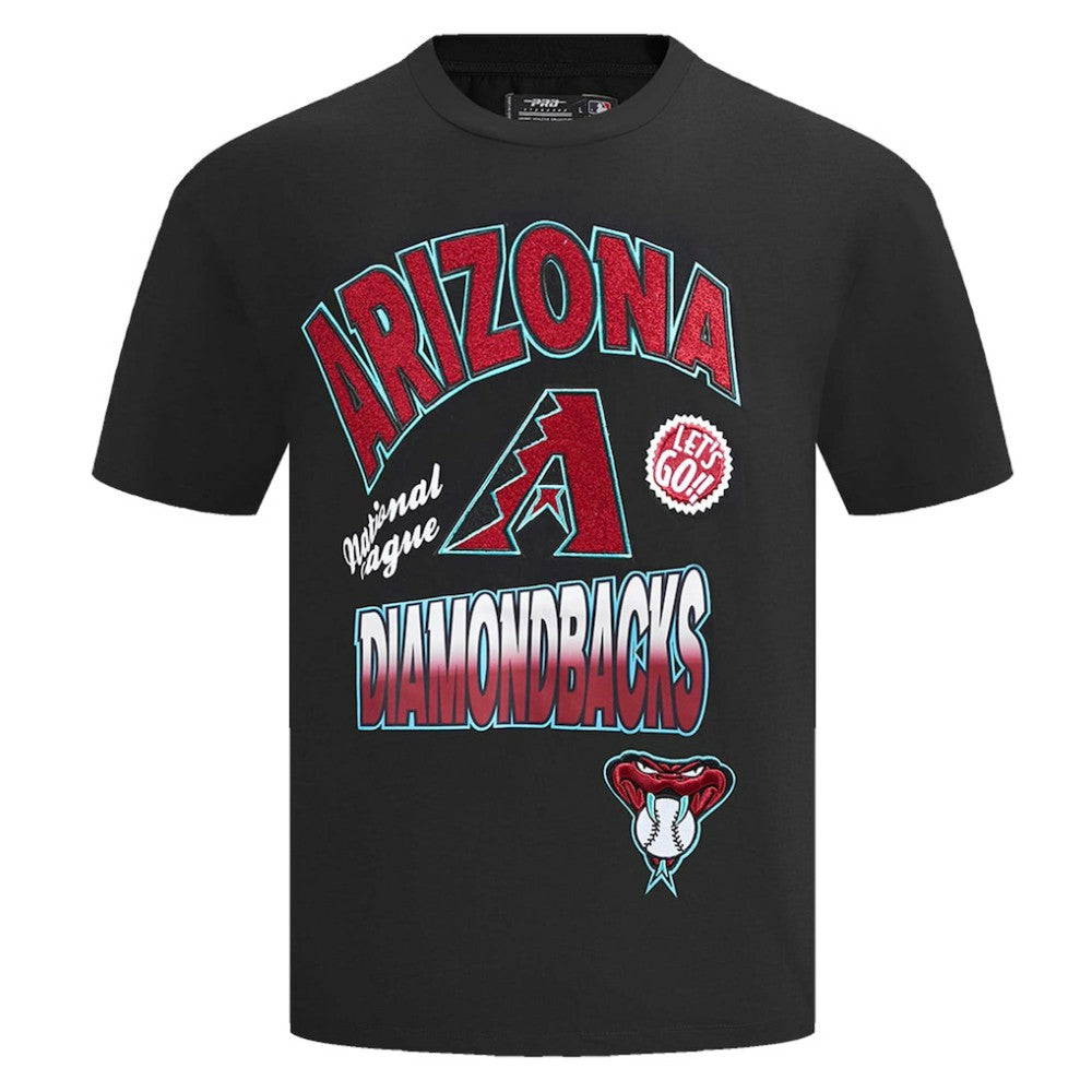 Arizona Diamondbacks Pro Standard Turn It Up Dropped Shoulder T-Shirt - Black T-shirts