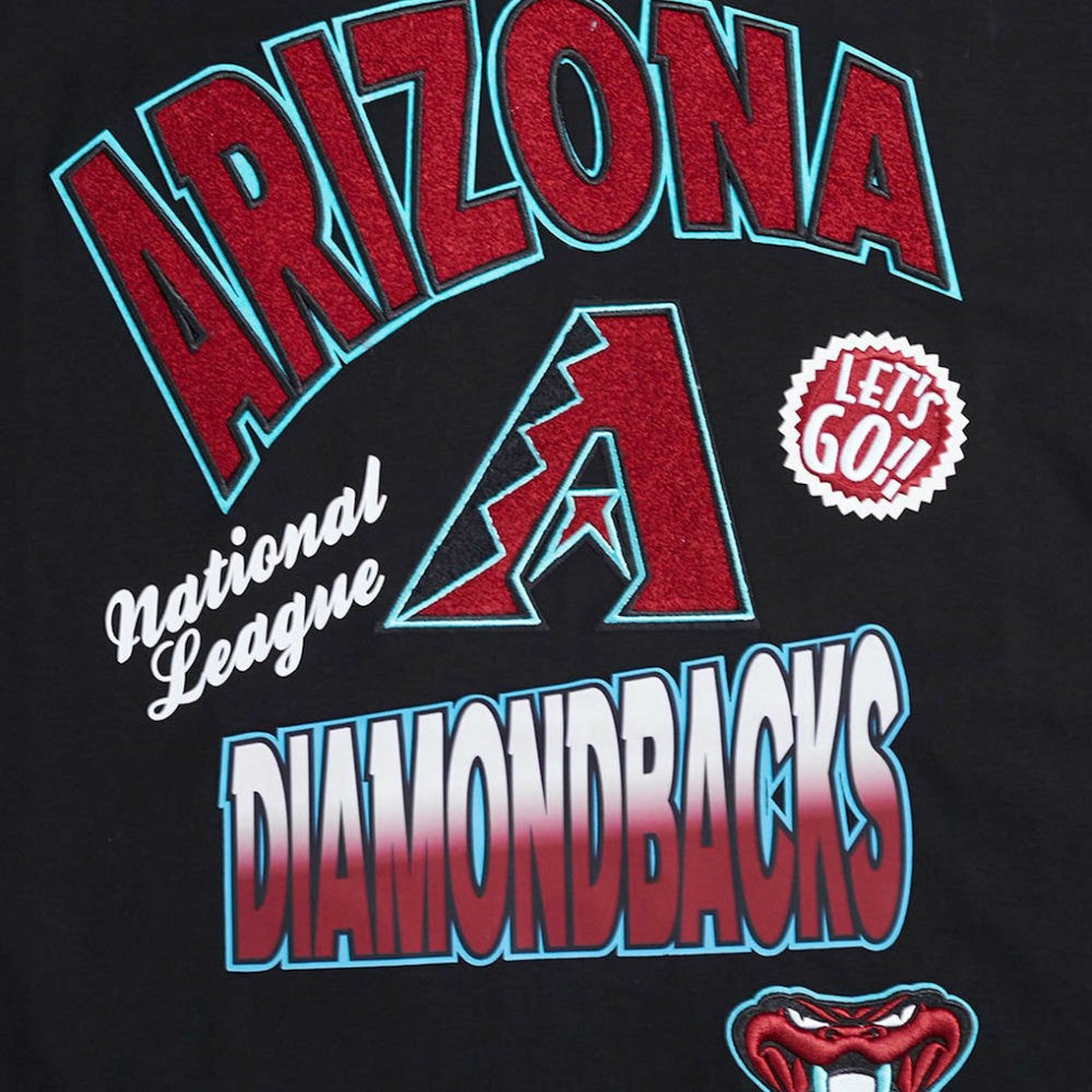 Arizona Diamondbacks Pro Standard Turn It Up Dropped Shoulder T-Shirt - Black T-shirts