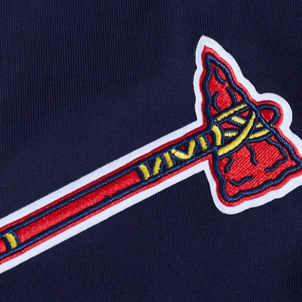 Atlanta Braves Pro Standard Turn It Up Dropped Shoulder T-Shirt - Navy T-shirts