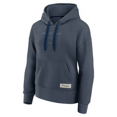 New York Yankees Fanatics Women's Elements Future Ground Subtle Tonal Pullover Hoodie - Blue Hoodies