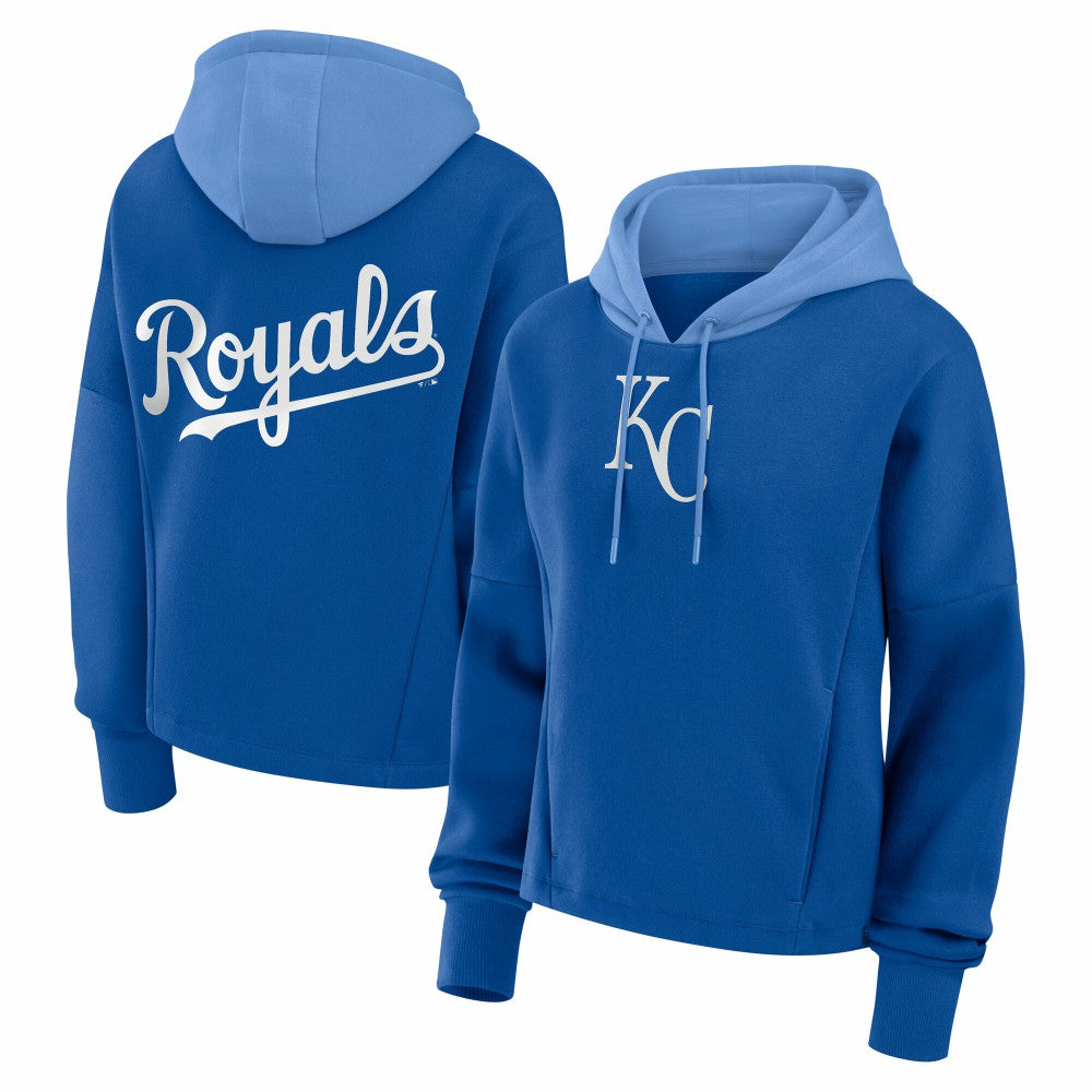 Kansas City Royals Fanatics Women's Oversized Legacy Favorite Spectator Pullover Hoodie - Royal Hoodies