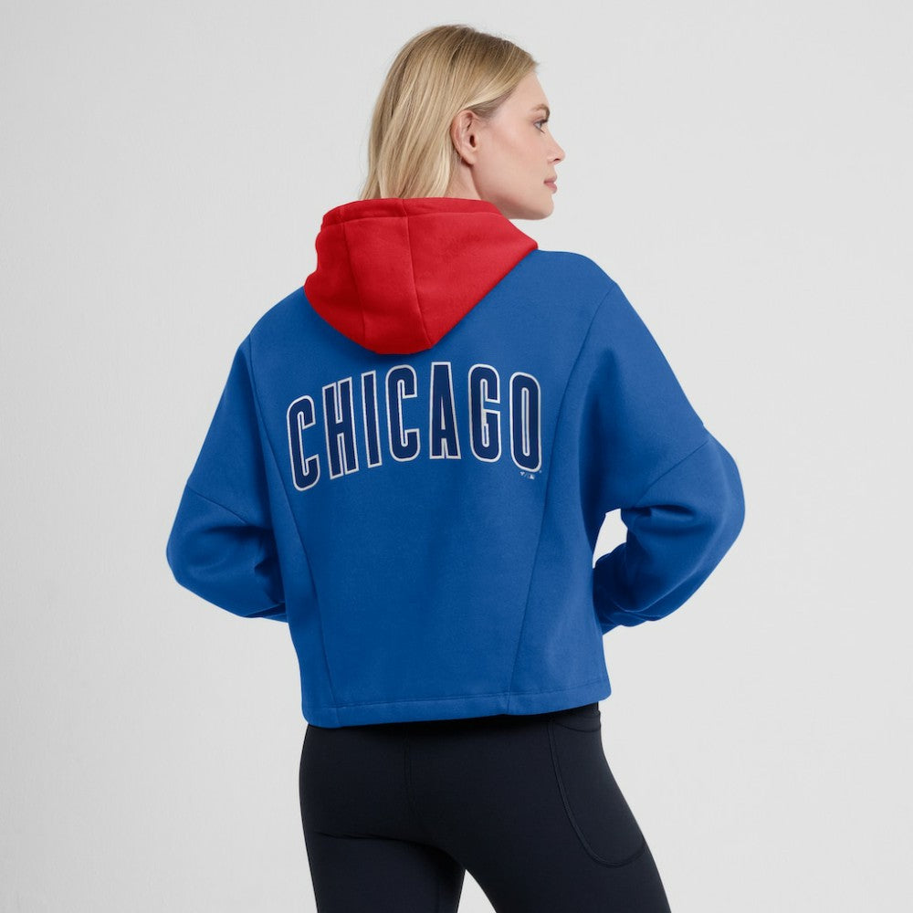 Chicago Cubs Fanatics Women's Oversized Legacy Favorite Spectator Pullover Hoodie - Royal Hoodies