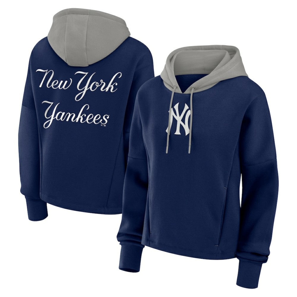 New York Yankees Fanatics Women's Oversized Legacy Favorite Spectator Pullover Hoodie - Navy Hoodies