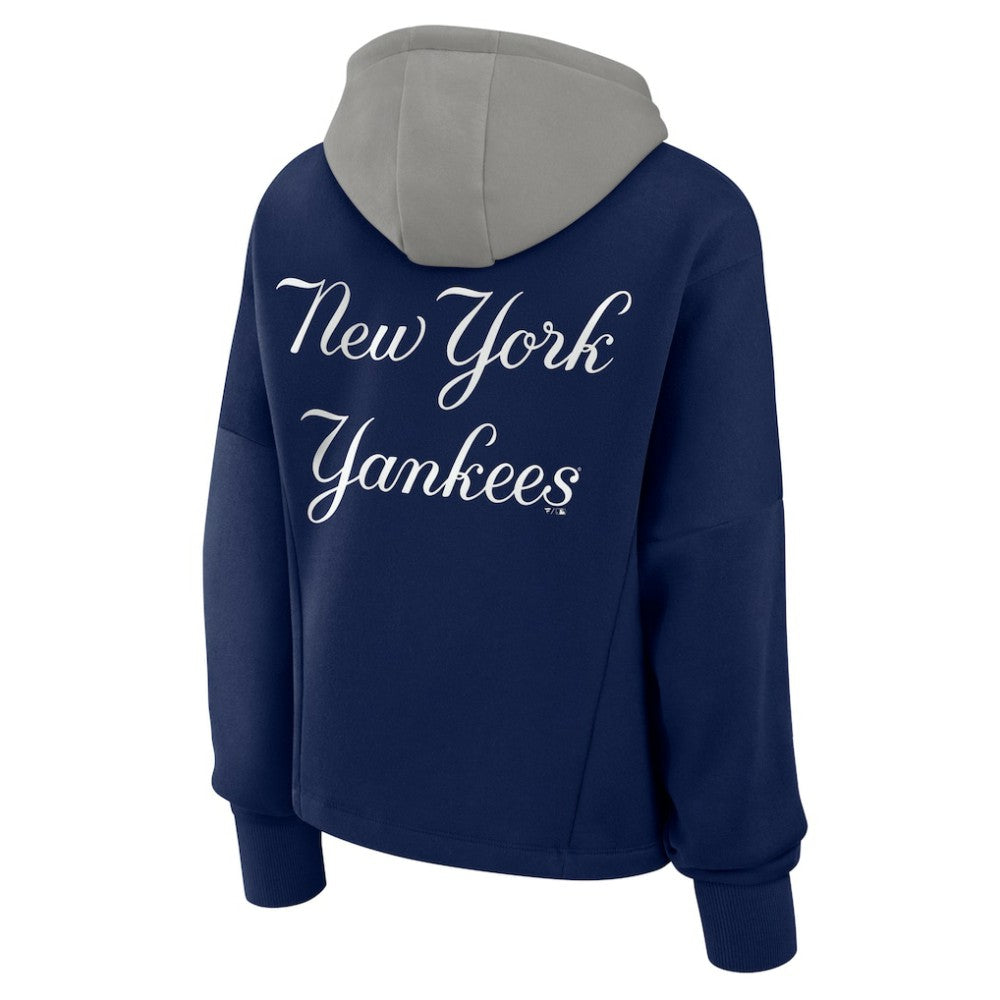 New York Yankees Fanatics Women's Oversized Legacy Favorite Spectator Pullover Hoodie - Navy Hoodies