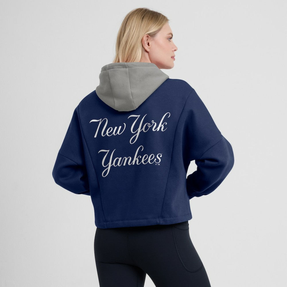 New York Yankees Fanatics Women's Oversized Legacy Favorite Spectator Pullover Hoodie - Navy Hoodies
