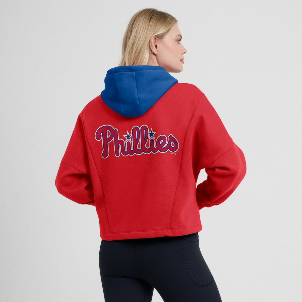Philadelphia Phillies Fanatics Women's Oversized Legacy Favorite Spectator Pullover Hoodie - Red Hoodies