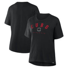Chicago Cubs Fanatics Women's Home Run Legacy T-Shirt - Black T-shirts