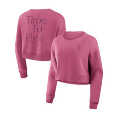 St. Louis Cardinals Fanatics Women's Studio Cropped Pullover Sweatshirt - Pink Pullover