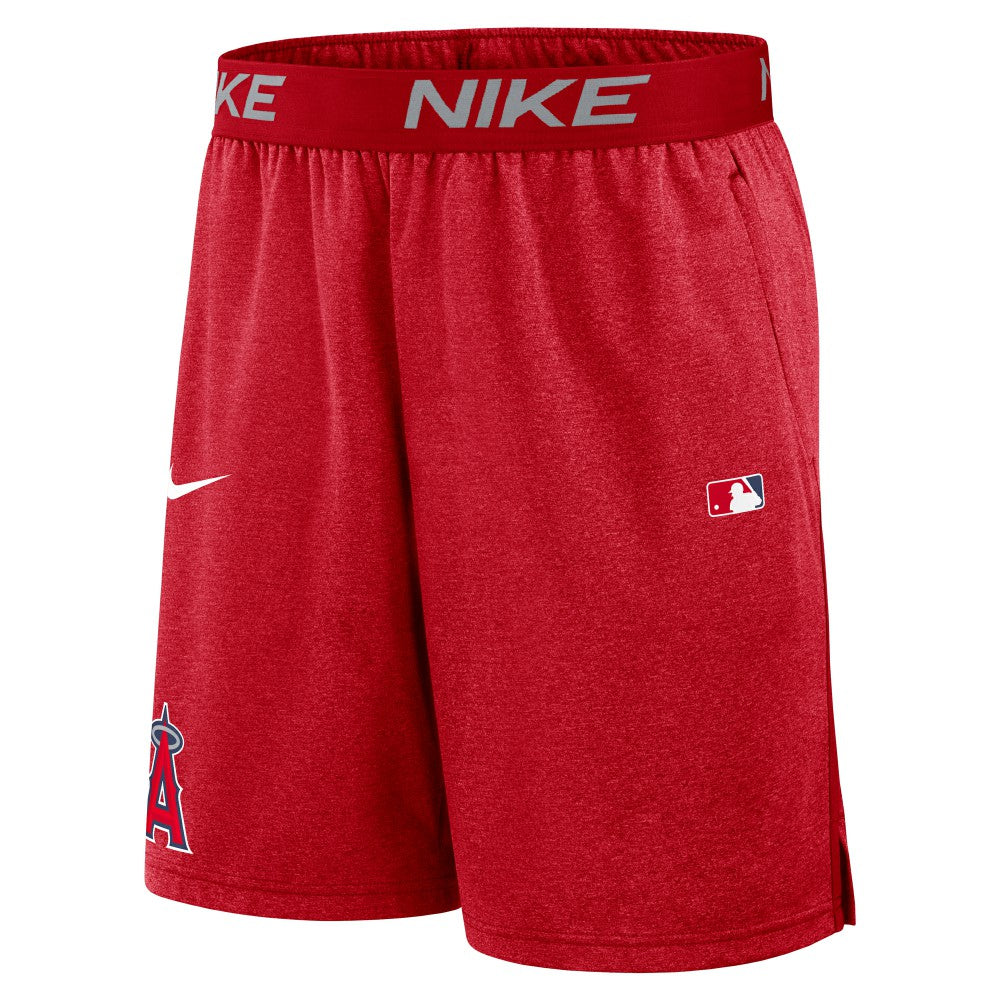 Los Angeles Angels Nike Authentic Collection Performance Knit Shorts - Red Shorts