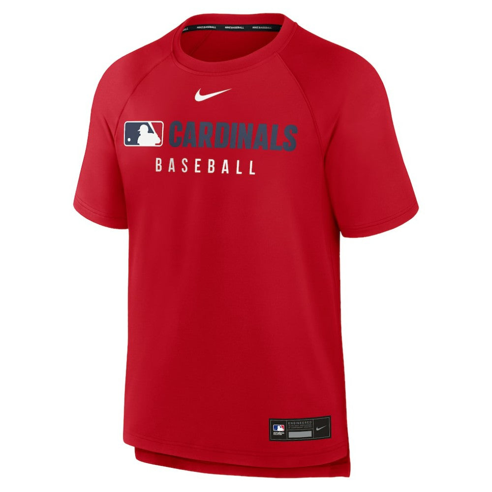 St. Louis Cardinals Nike Authentic Collection Pregame Raglan Dri-FIT T-Shirt - Red T-shirts