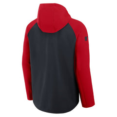 Washington Nationals Nike Authentic Collection Raglan Performance Full-Zip Jacket - Navy/Red Jackets