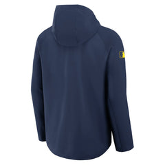 Milwaukee Brewers Nike Authentic Collection Raglan Performance Full-Zip Jacket - Navy Jackets