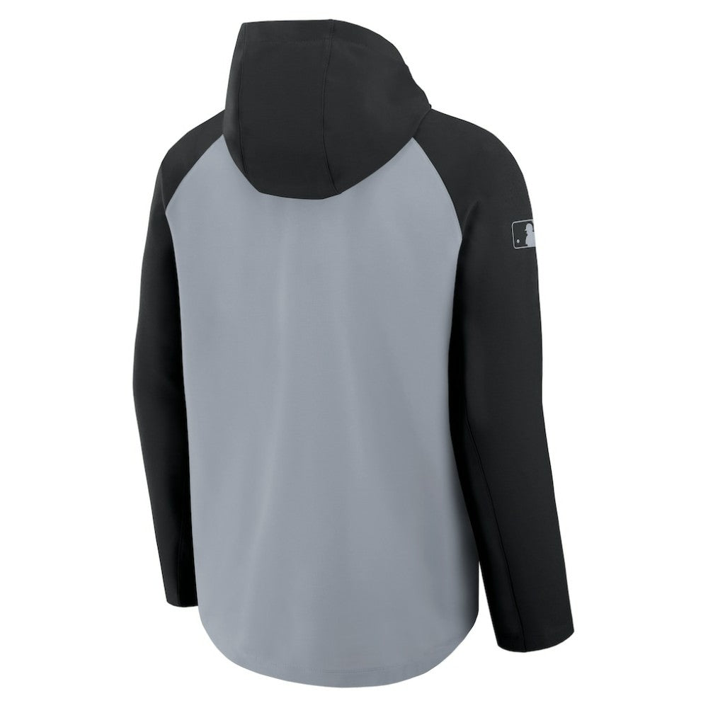 Chicago White Sox Nike Authentic Collection Raglan Performance Full-Zip Jacket - Gray/Black Jackets