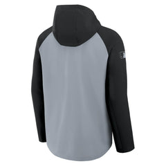 Chicago White Sox Nike Authentic Collection Raglan Performance Full-Zip Jacket - Gray/Black Jackets