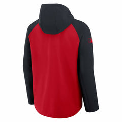 Cleveland Guardians Nike Authentic Collection Raglan Performance Full-Zip Jacket - Red/Navy Jackets