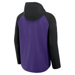 Colorado Rockies Nike Authentic Collection Raglan Performance Full-Zip Jacket - Purple/Black Jackets