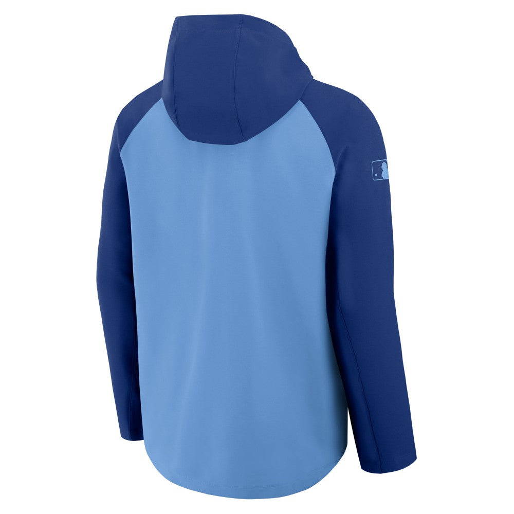 Kansas City Royals Nike Authentic Collection Raglan Performance Full-Zip Jacket - Light Blue/Royal Jackets