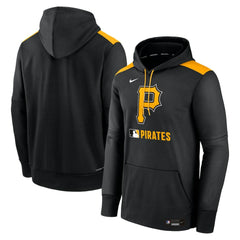 Pittsburgh Pirates Nike Authentic Collection Performance Pullover Hoodie - Black Hoodies