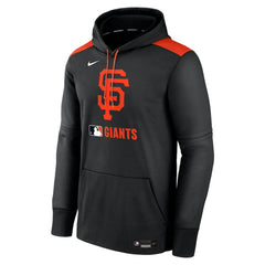 San Francisco Giants Nike Authentic Collection Performance Pullover Hoodie - Black Hoodies