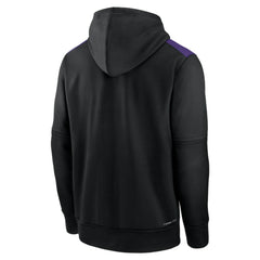 Colorado Rockies Nike Authentic Collection Performance Pullover Hoodie - Black Hoodies
