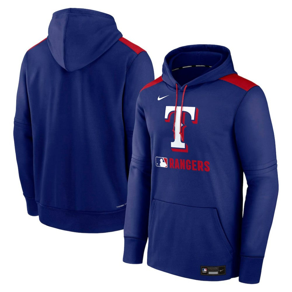 Texas Rangers Nike Authentic Collection Performance Pullover Hoodie - Royal Hoodies