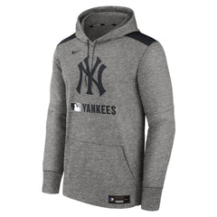 New York Yankees Nike Authentic Collection Performance Pullover Hoodie - Heather Charcoal Hoodies