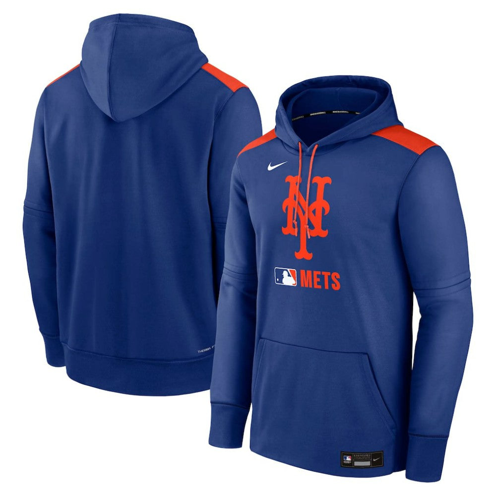 New York Mets Nike Authentic Collection Performance Pullover Hoodie - Royal Hoodies
