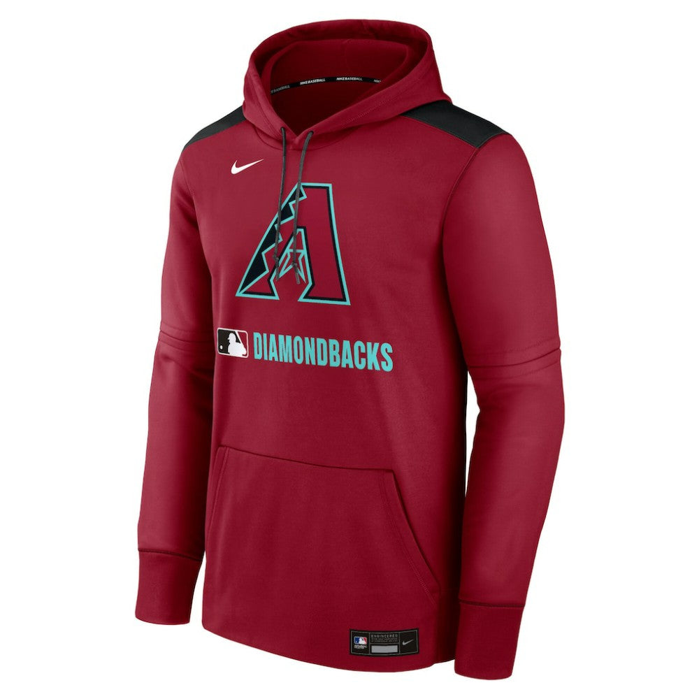 Arizona Diamondbacks Nike Authentic Collection Performance Pullover Hoodie - Red Hoodies