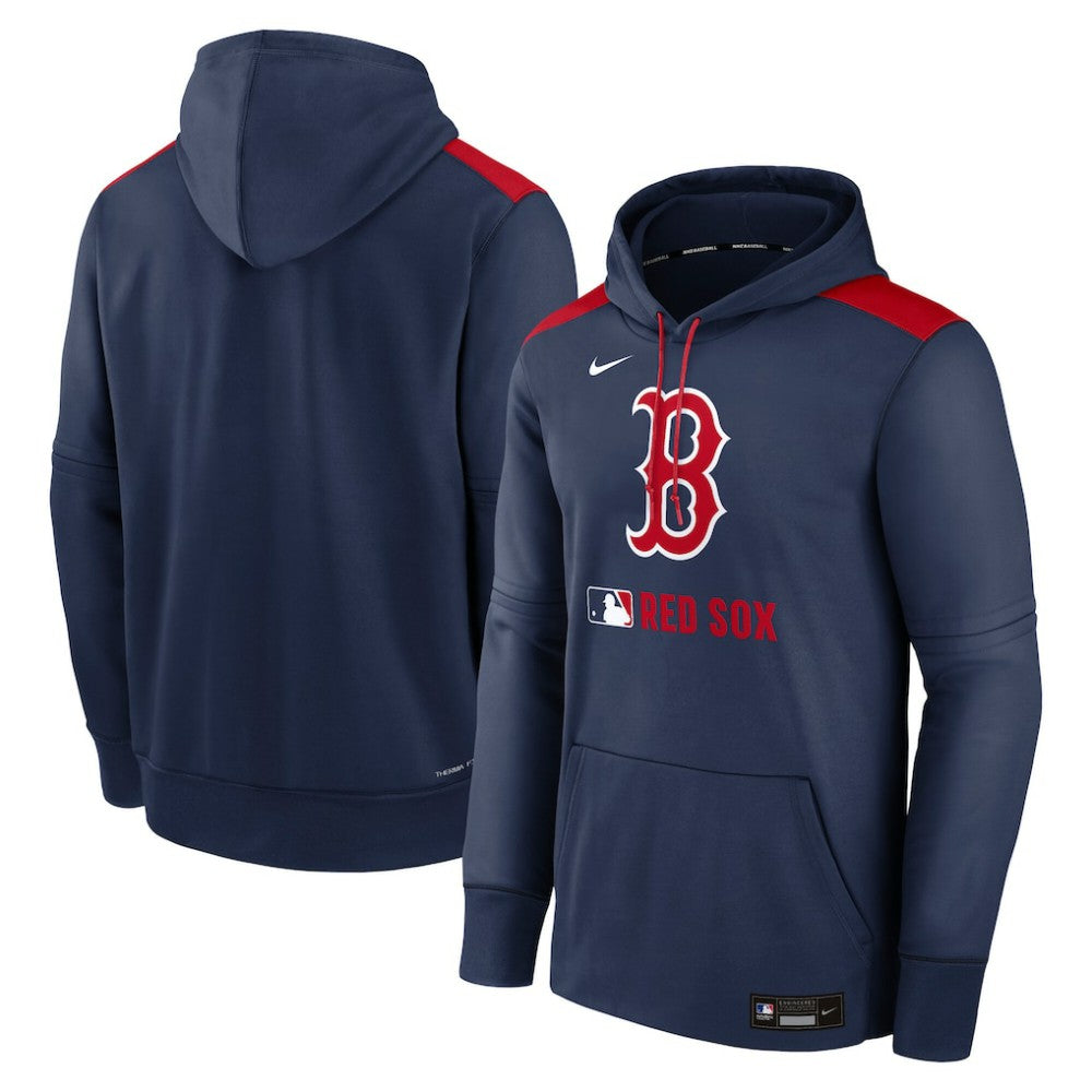 Boston Red Sox Nike Authentic Collection Performance Pullover Hoodie - Navy Hoodies