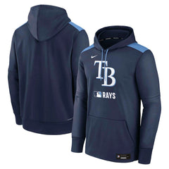 Tampa Bay Rays Nike Authentic Collection Performance Pullover Hoodie - Navy Hoodies