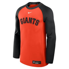San Francisco Giants Nike Authentic Collection Game Time Raglan Dri-FIT Long Sleeve T-Shirt - Orange/Black T-shirts