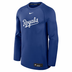 Kansas City Royals Nike Authentic Collection Game Time Raglan Dri-FIT Long Sleeve T-Shirt - Royal T-shirts