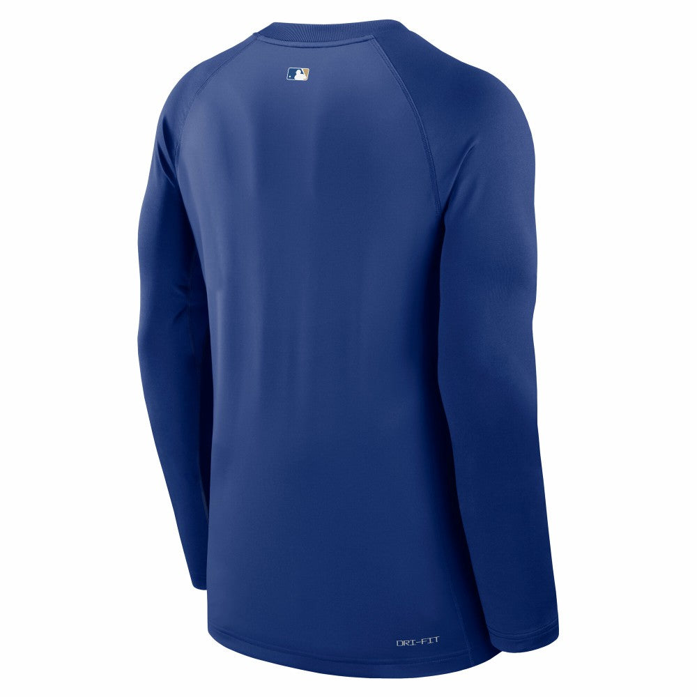 Kansas City Royals Nike Authentic Collection Game Time Raglan Dri-FIT Long Sleeve T-Shirt - Royal T-shirts