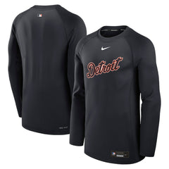 Detroit Tigers Nike Authentic Collection Game Time Raglan Dri-FIT Long Sleeve T-Shirt - Navy T-shirts