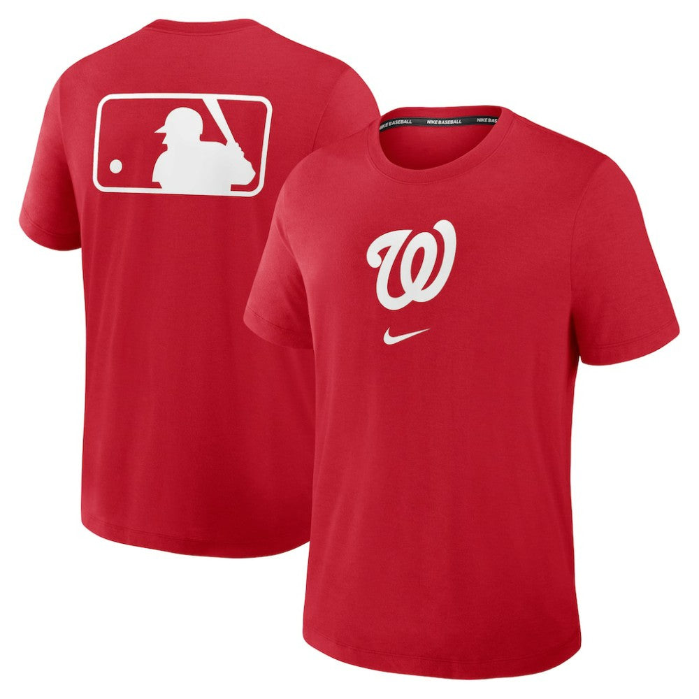 Washington Nationals Nike Authentic Collection Early Work Tri-Blend Dri-FIT T-Shirt - Red T-shirts