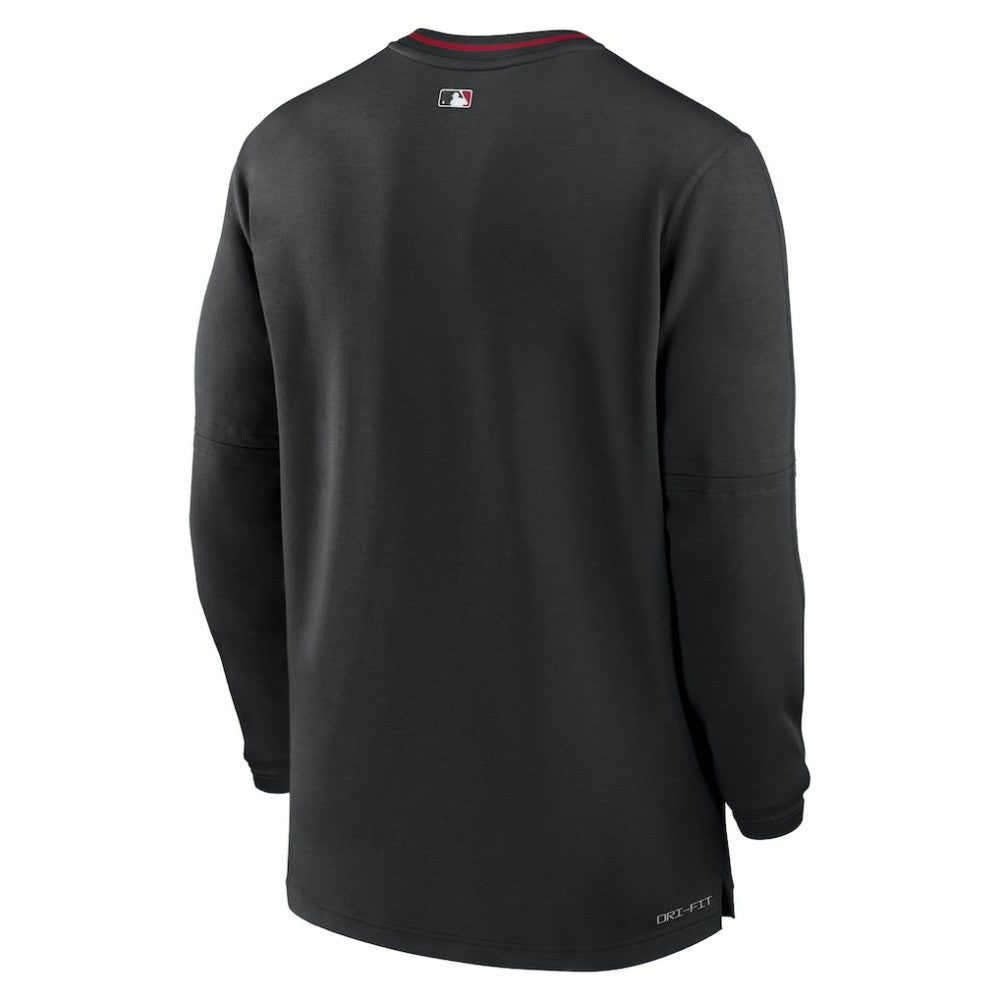Arizona Diamondbacks Nike Authentic Collection Performance Half-Zip Top - Black Tops