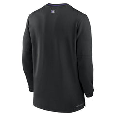 Colorado Rockies Nike Authentic Collection Performance Half-Zip Top - Black Tops