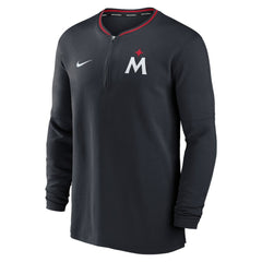 Minnesota Twins Nike Authentic Collection Performance Half-Zip Top - Navy Tops