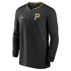 Pittsburgh Pirates Nike Authentic Collection Performance Half-Zip Top - Black Tops