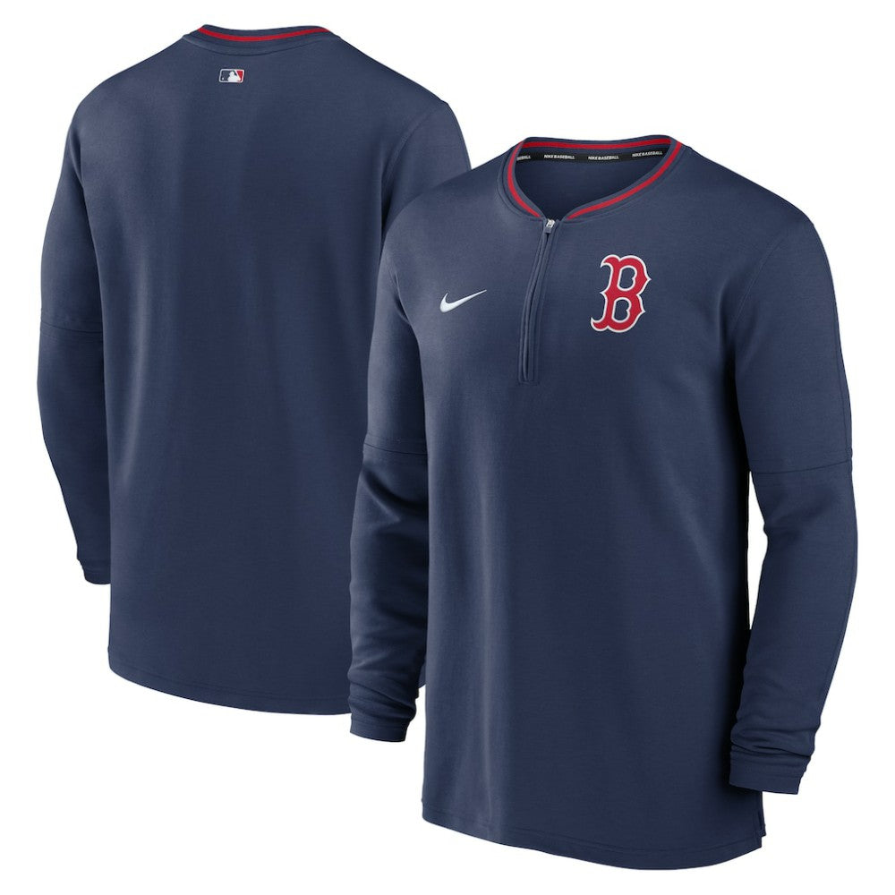 Boston Red Sox Nike Authentic Collection Performance Half-Zip Top - Navy Tops