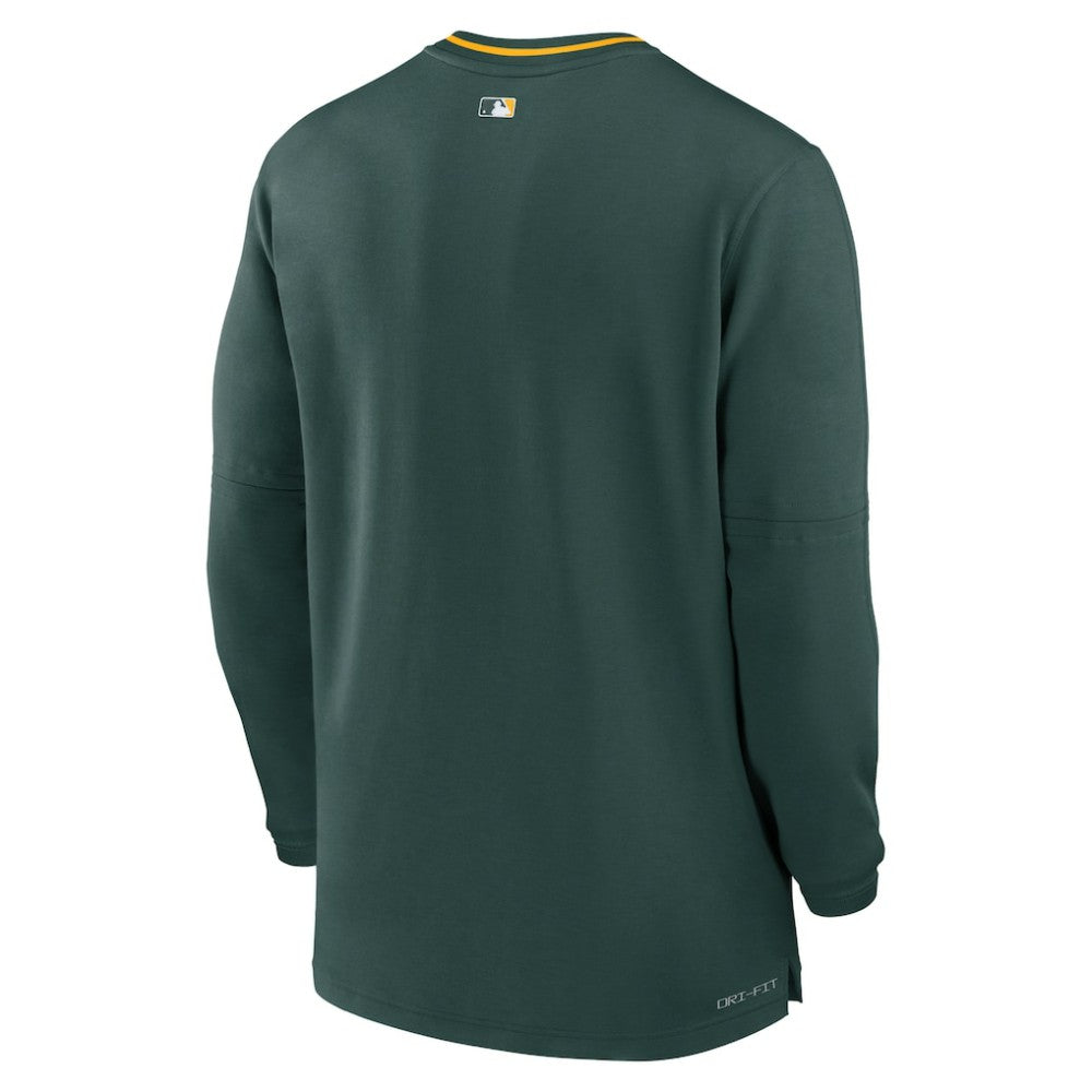 Athletics Nike Authentic Collection Performance Half-Zip Top - Green Tops