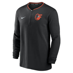 Baltimore Orioles Nike Authentic Collection Performance Half-Zip Top - Black Tops
